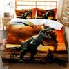Dinosaur Jurassic Rex Bedding Set Twin Queen Size Duvet Cover Pillowcase for Boys Girls Kids Adult