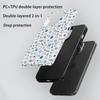 Isn't gentle wind blue fresh floral apple 17 pro mobile phone case iPhone15 advanced magnetic film case