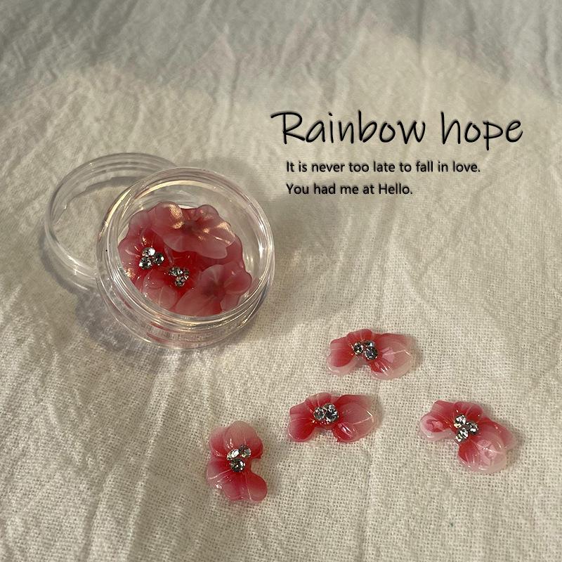 

Ретро китайский градиентный набор для нейл-арта с лотосом - DIY двухцветные носимые украшения для ногтей