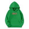 Kinder Langarm Lockerer Pullover Buchstabenaufdruck Kordelzug Kapuzen-Sweatshirt