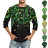 Men's Saint Patrick Print Short-Sleeve Top