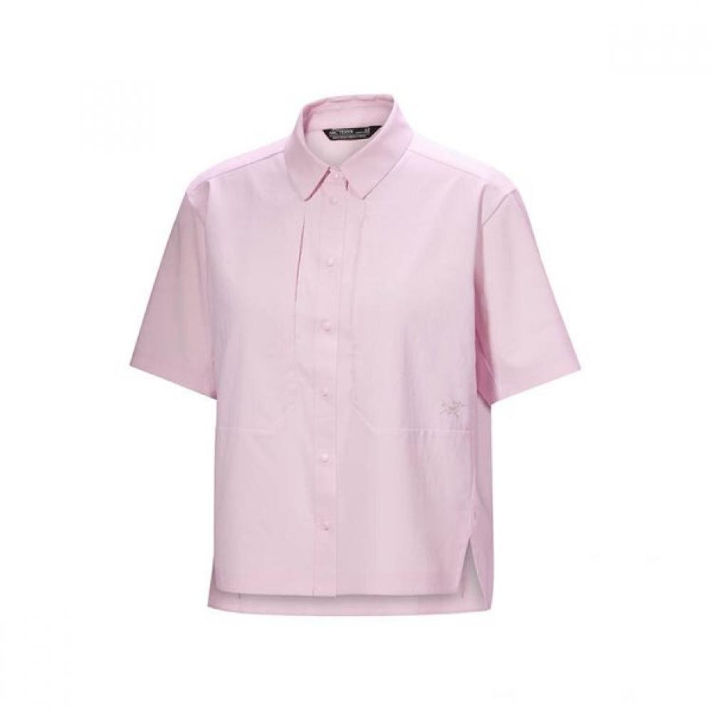 Arcteryx Sima Shirt Ss Women Atpsw09498 Pink Glow LG/Free
