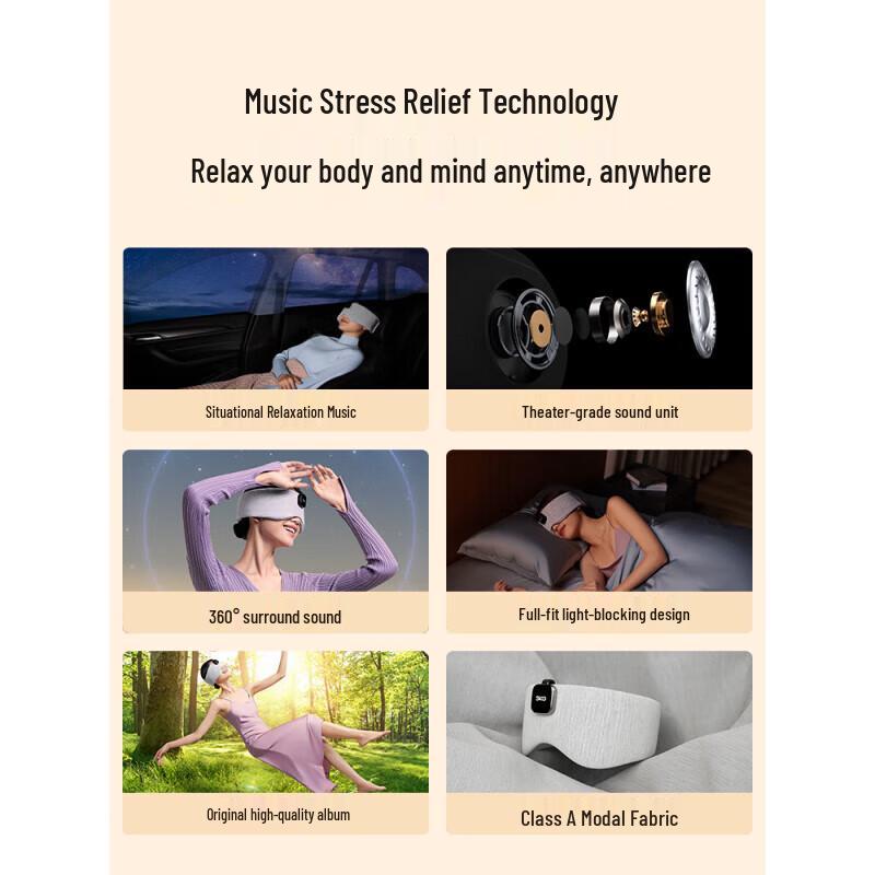 SKG T5 Bluetooth Music Sleep Eye Mask