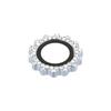 1Set For iPhone 15/15 Plus Camera Lens Protector Gear Shape Rhinestone Decor Tempered Glass Lens Film
