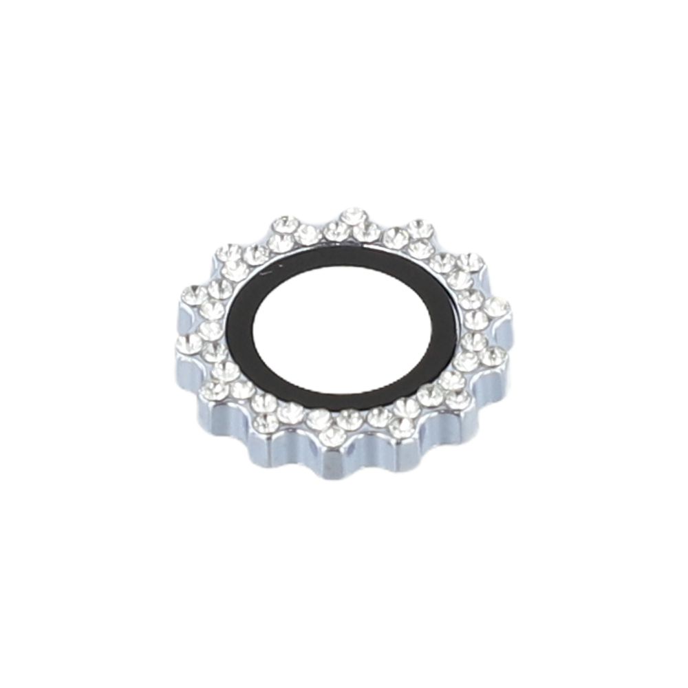 1Set For iPhone 16 Pro/16 Pro Max Camera Lens Protector Gear Shape Rhinestone Decor Tempered Glass Lens Film