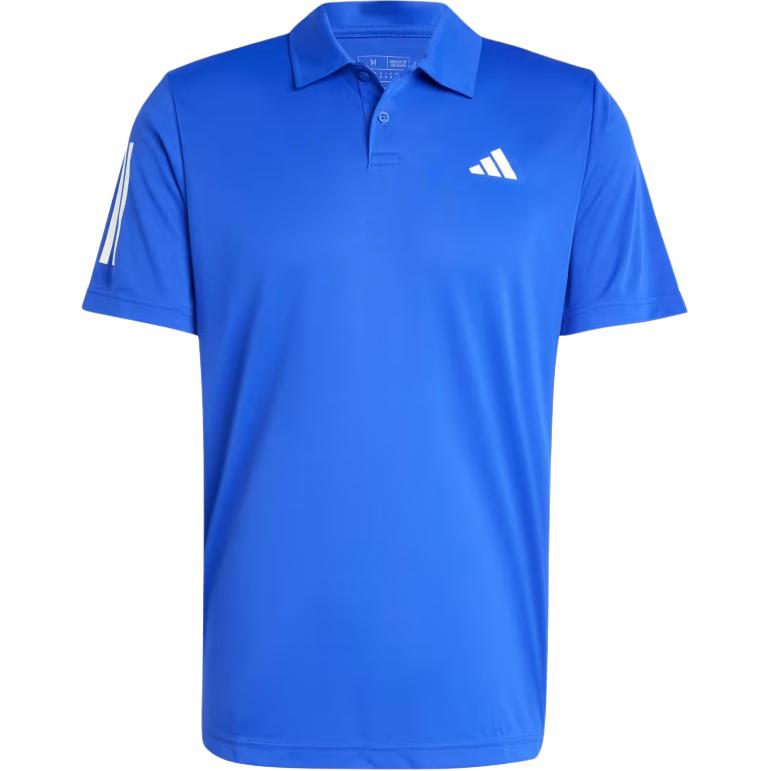 Adidas CLUB 3 STRIPES Polo Shirt Men s Clear Blue IZ3220 S