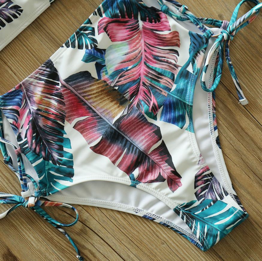 Boho modelující plavky dvoudílná sada bikin velikost XL Boho modelující plavky dvoudílná sada bikin velikost M
