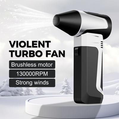 Car Fan 3 Gears Adjustable Blowing Snow TF01 Portable 130000RPM Electric Air Duster Cleaning Blower Turbo Blower Jet Fan