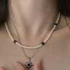 Women's Pearl Heart Star Point Necklace (2 types)