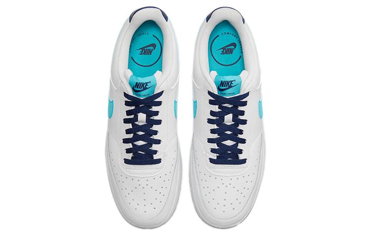 Nike Court Vision Low White Blue Void Turquoise DM1187-100
