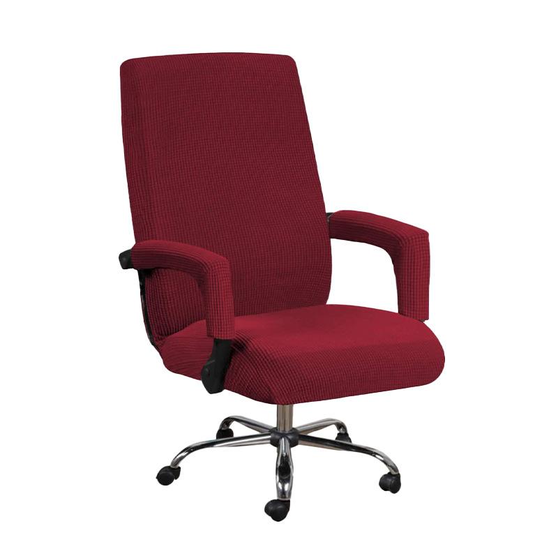Elastic Corn Grid Stretch Fabric Chair Cover Home Computer Chair Cover Armrest Study Seat Wear-resistant Dustproof Chair Cover