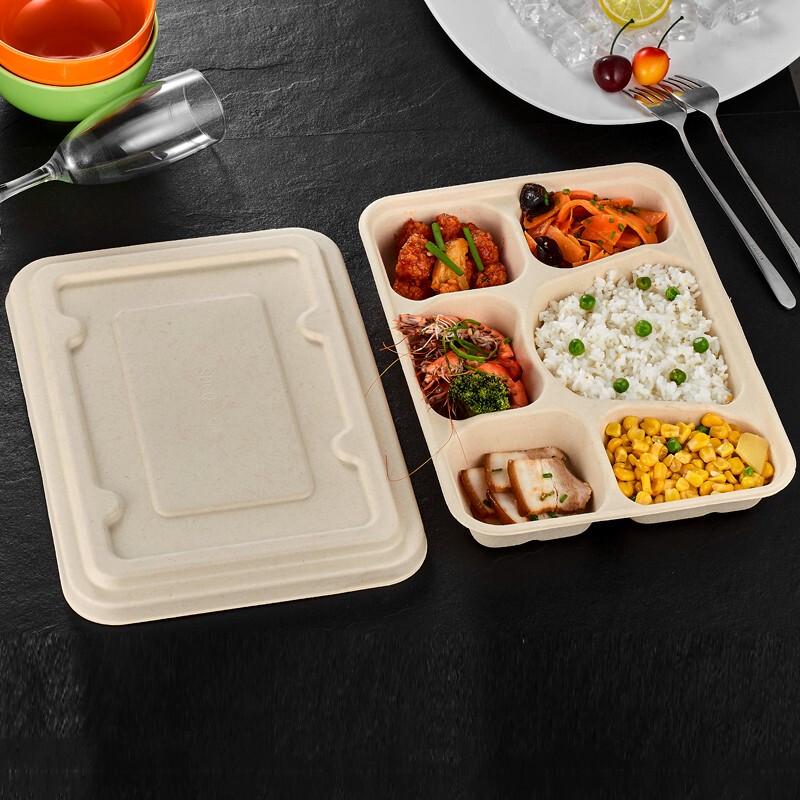 Bai Chufang Fully Degradable 6-Compartment Meal Prep Containers
