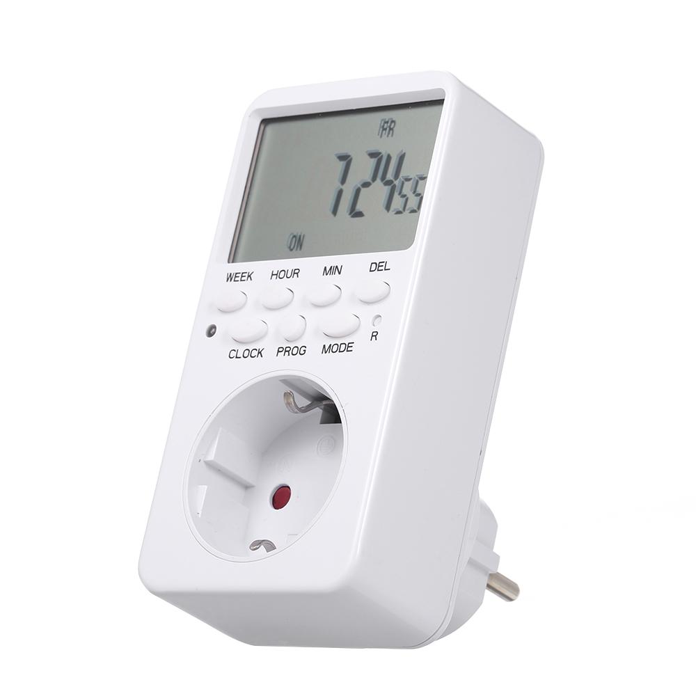Digital Timer Switch Socket LCD Display Plug In Programmable Time Switch Energy Saving Intelligent Electronic Timing