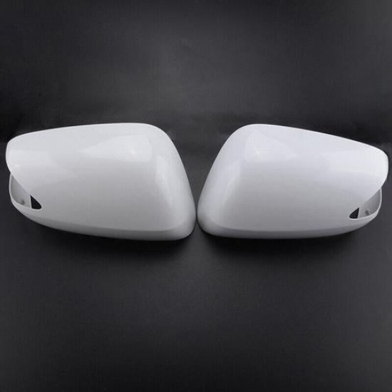 2PCS Side Rear Mirror Cover Cap Set For Honda Fit Jazz 2009 2010 2011 2012 2013