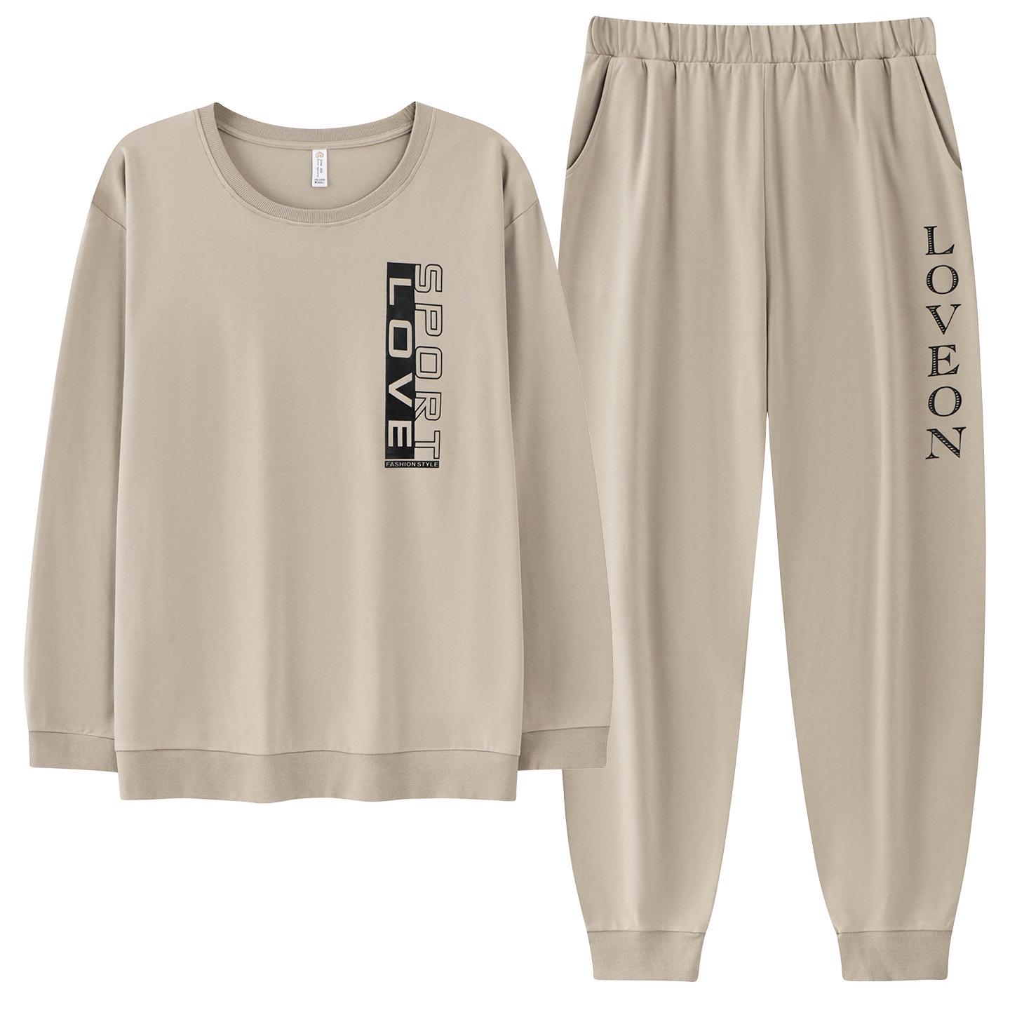 

Men s Spring/Autumn Cotton Long-Sleeve Casual Homewear Set XXL