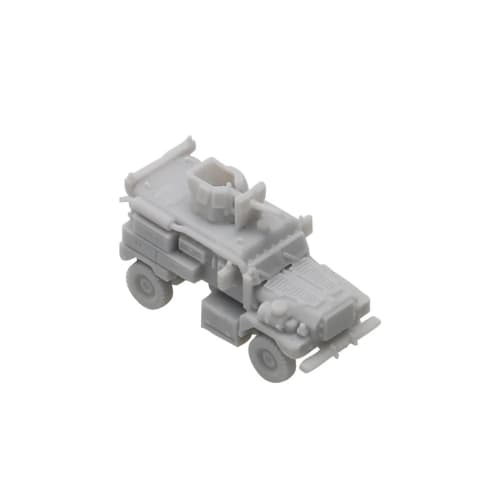 20-Piece Cougar 4x4 MRAP Tank Model Kit, Unpainted, Transport Vehicle Model Set for DIY Craft Enthusiasts (1/700 (8mm))