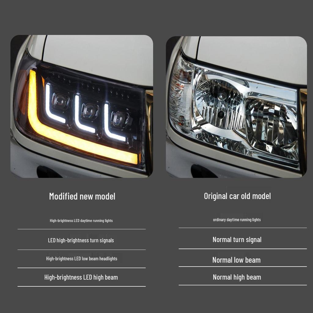LED Flowing Turn Signal Headlight Assembly for 98-07 Toyota Land Cruiser LC100