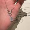 Weißer Chalcedon Kürbis Halskette Damen Vielseitig Hochwertiger Sinn Exquisite Schlüsselbein Kette Ineinandergreifend Temperament Halskette