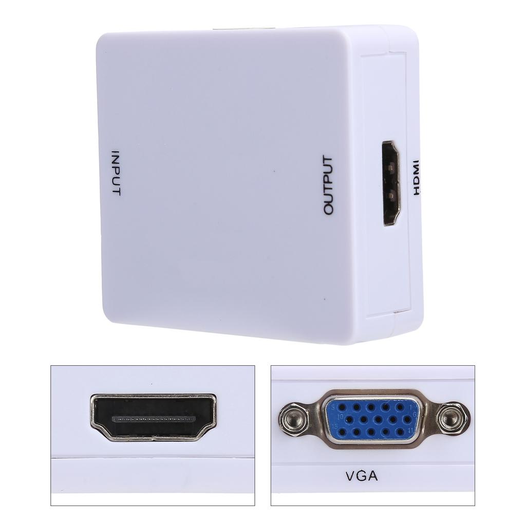 VGA to High Definition Multimedia Interface Converter   HD 1080P Conversion Box Adapter