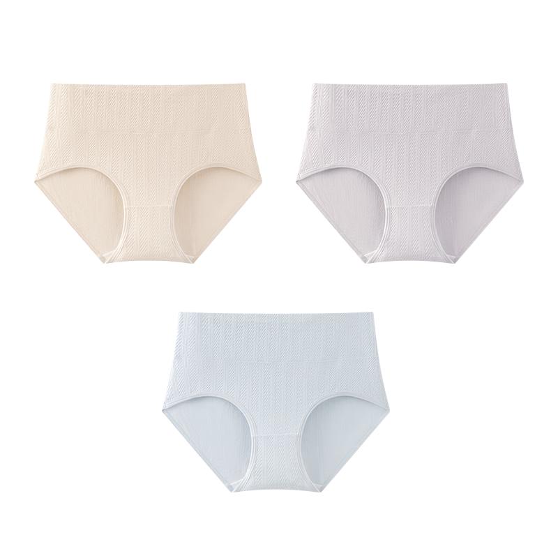 

Yiershuang Women s 7A Antibacterial Polylactic Acid Crotch Cotton Briefs (3-Pack) XL