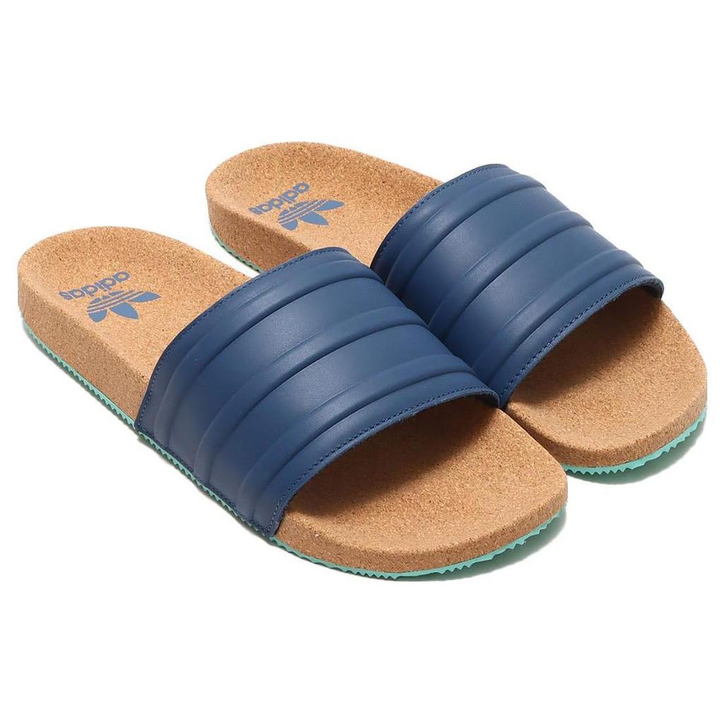 Adidas Adilette Premium Slides 'Cork Pack - Night Indigo' GZ0061