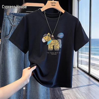 Damen T-Shirt mit Graffiti-Print, kurzärmlig