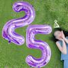 Giant 40Inch Purple Birthday Balloons 0-9 Digit Balloons for Purple Butterfly Number Birthday Party Baby Shower Decoration Favor