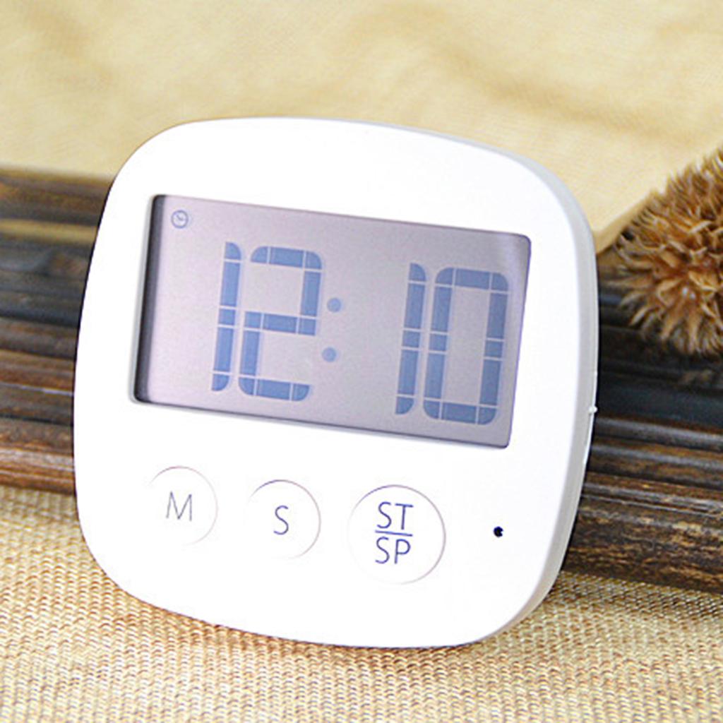 Großer digitaler Küchentimer mit großem Display, magnetischer Rückseite, lautem Alarm und Kochfunktion für Lehrer, Schüler und Spiele