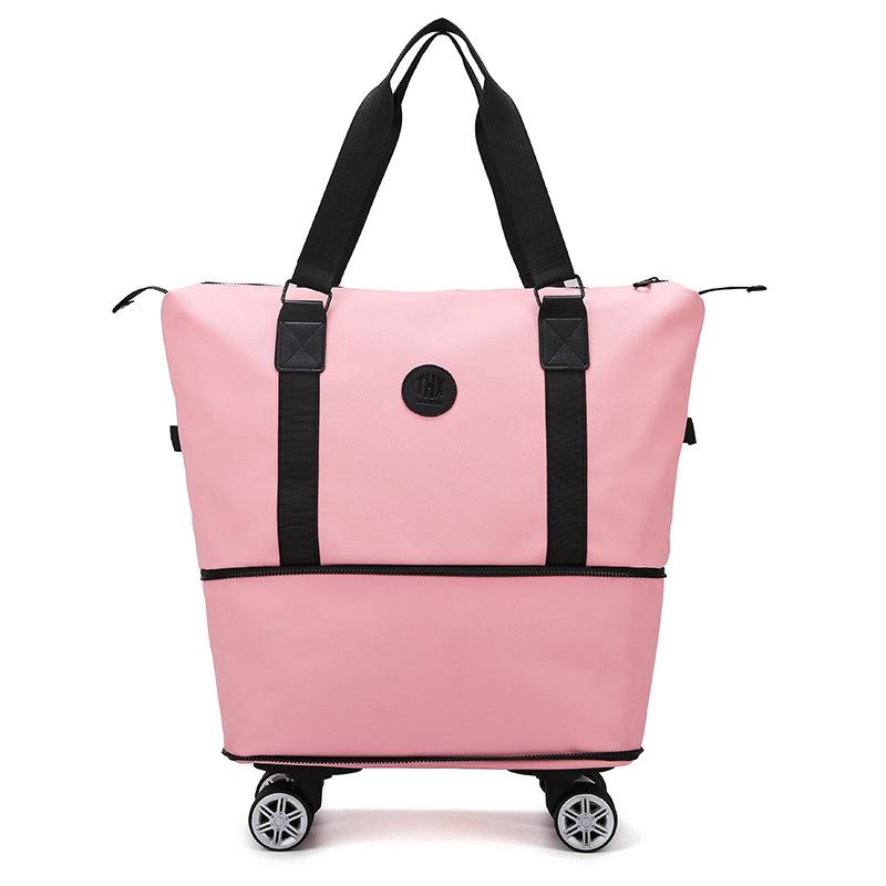 Stylish and simple business trip with wheels Expandable hand luggage bag Dry and wet separation Fitness yoga bag Can cover tie rod