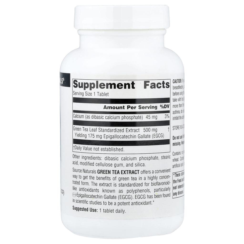 Green Tea Extract, 500Mg, 120 Tablets