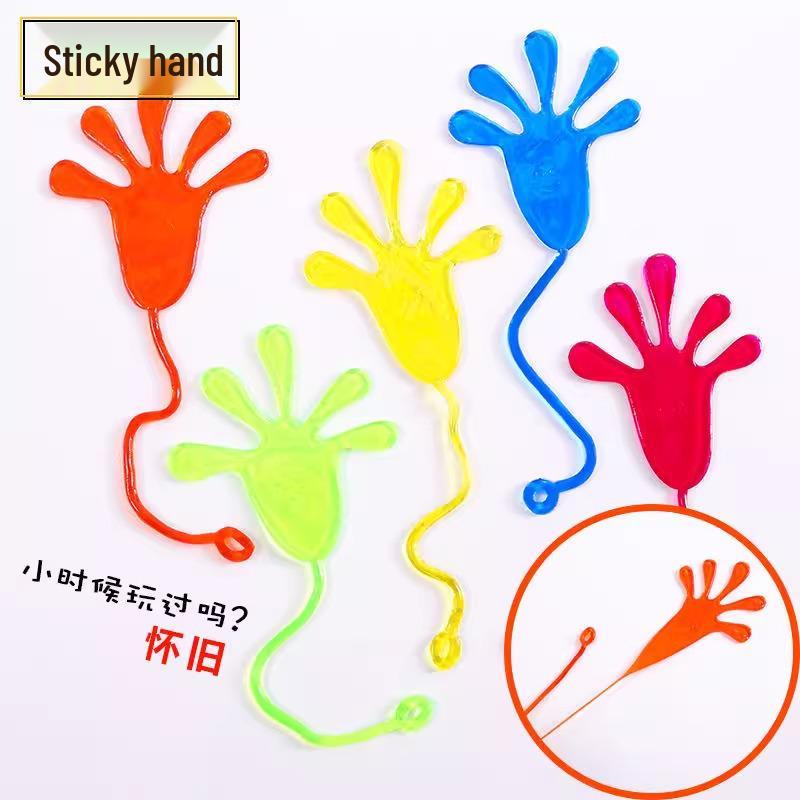 10-Pack Extra Large Classic Nostalgic Sticky Hands - Children's Toys with Free Shipping