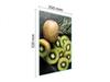 SZKLANA DESKA DO KROJENIA 35x52 KIWI