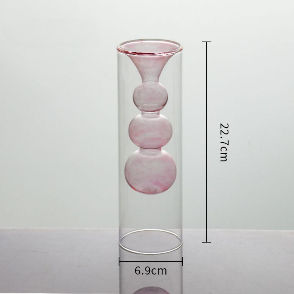 Creative Flower Vases Decorative Glass Bottles Hydroponic Planter for Wedding Centerpieces Living Home Office Table Decor