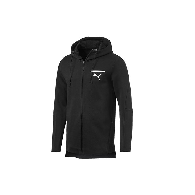 

Puma Casual Sports Zip Hoodie Jacket Мужская Верхняя одежда Черный 574662-01