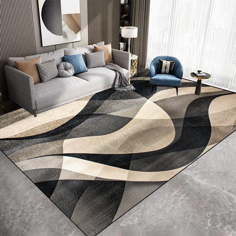 Easy Clean Large Area Carpet Living Room Abstract Decoration Sofa Area Rugs Washable Bedroom Balcony Non-slip Entrance Floor Mat