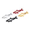 Metal Hollow Shark Sticker Car Leaf Board Shark Gills Modified Decoration Car Sticker Side Label Decoration Personalized Car Sticker