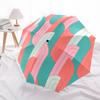 1pc Abstract Pattern Automatic Open/close, All-Season Portable Folding Umbrella, Travel, Everyday, Formal Events - Compact Luxury Parasol, Outdoor Acc