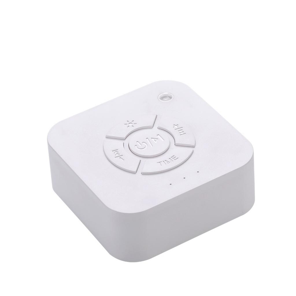 White USB Charging Sleep Sound Machine For Office Travel With Timed Shutdown Function Lightweight