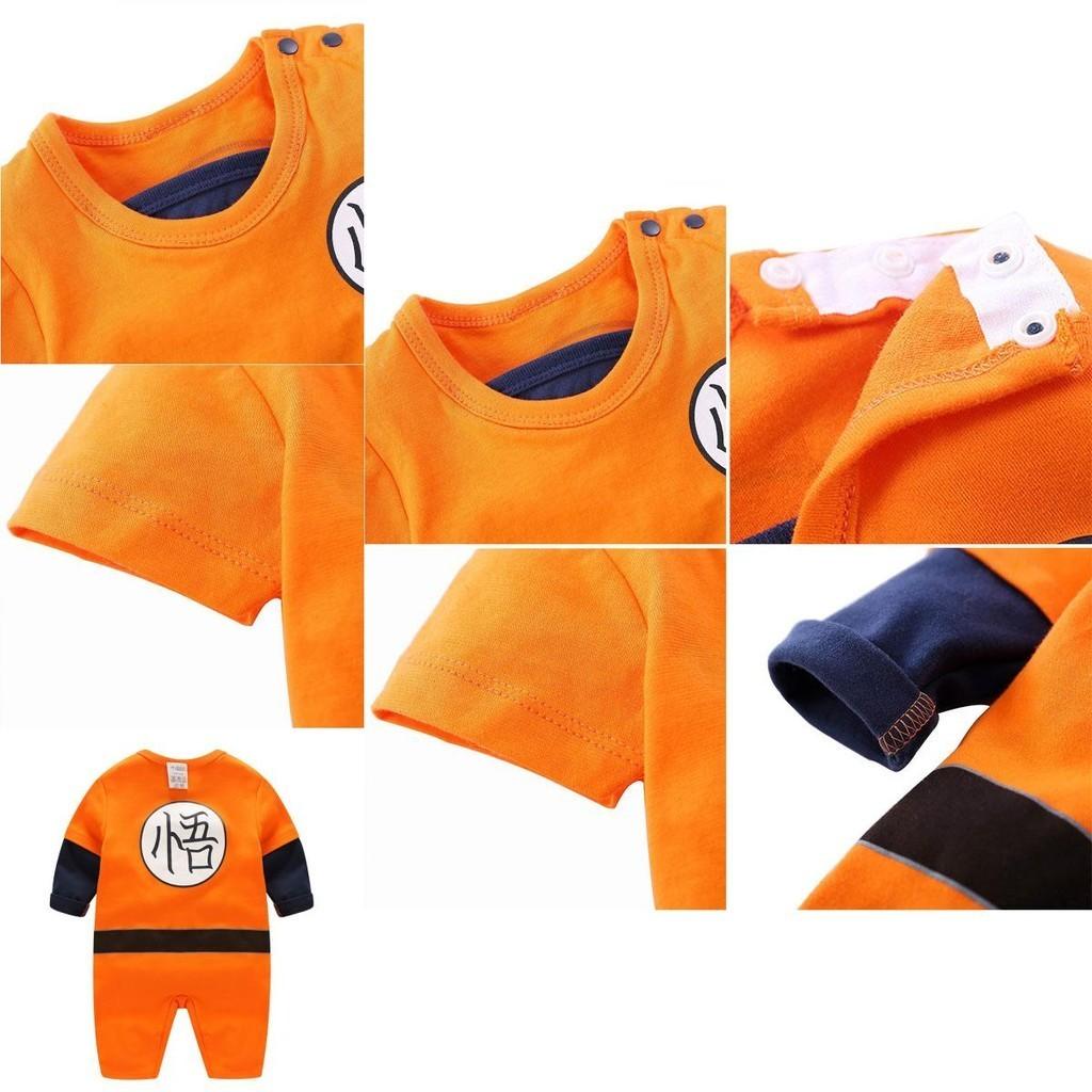 Adorabile Tutina Body Cosplay Dragon Ball Z per Neonati Maschietti per Halloween