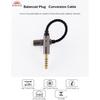 Okcsc Headphone Adapter 4.4mm Male To 3.5mm Female Adapter for 3.5mm Cable Connected To Balanced 4.4mm Player Device High Stereo Audio Converter OFC
