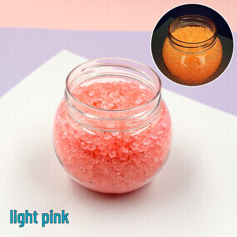 Luminous 3-5mm Sand Stones: Glowing Resin Pebbles for Aquarium, Garden, and Landscaping Decoration.