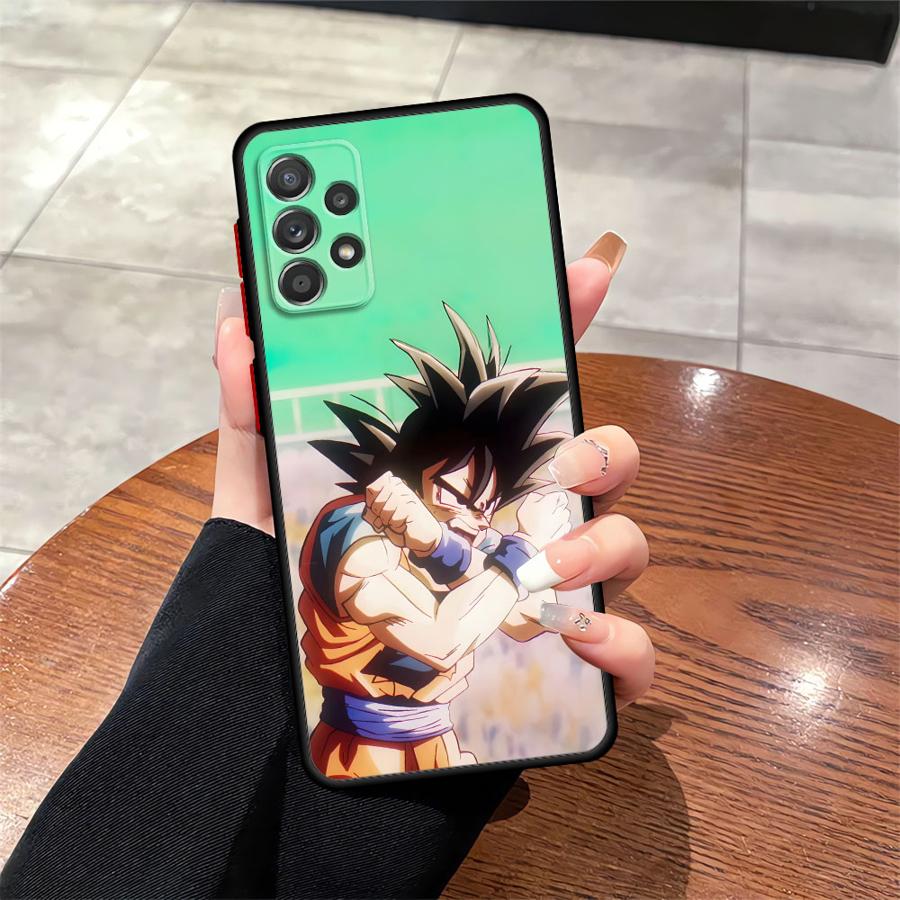 Dragon Ball Color Goku Case for Samsung Galaxy A15 A16 A06 A70 A05 A12 Note 20 Ultra 10+ 9 8 A14 A30 A13 A50 Back Phone Cover