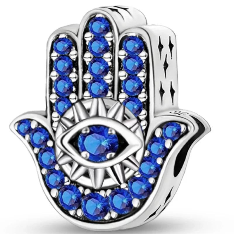 Copper Owl Fatima'S Hand Guardian Bird Sunflower Charms Beads Fit Original Pan Bracelets Bangles Fine Jewelry Gift