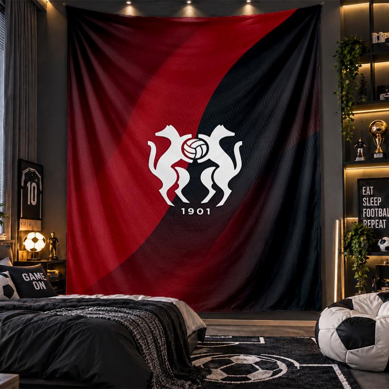 Wall Hanging Tapestry Stade Rennais FC Print Cloth for Living Room Bedroom Home Decor