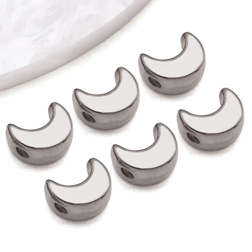 Stainless Steel Star Moon Heart Spacer Beads Pendant for DIY Jewelry