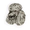 Poodle  - Silver-plated dog brooch, elegant pin, jacket lapel decoration by Art-Dog brand