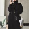 Sweater Autumn and Winter Loose Thickened Turtleneck Pullover with Bottoming Skirt Mid-length Over-the-knee Sweater