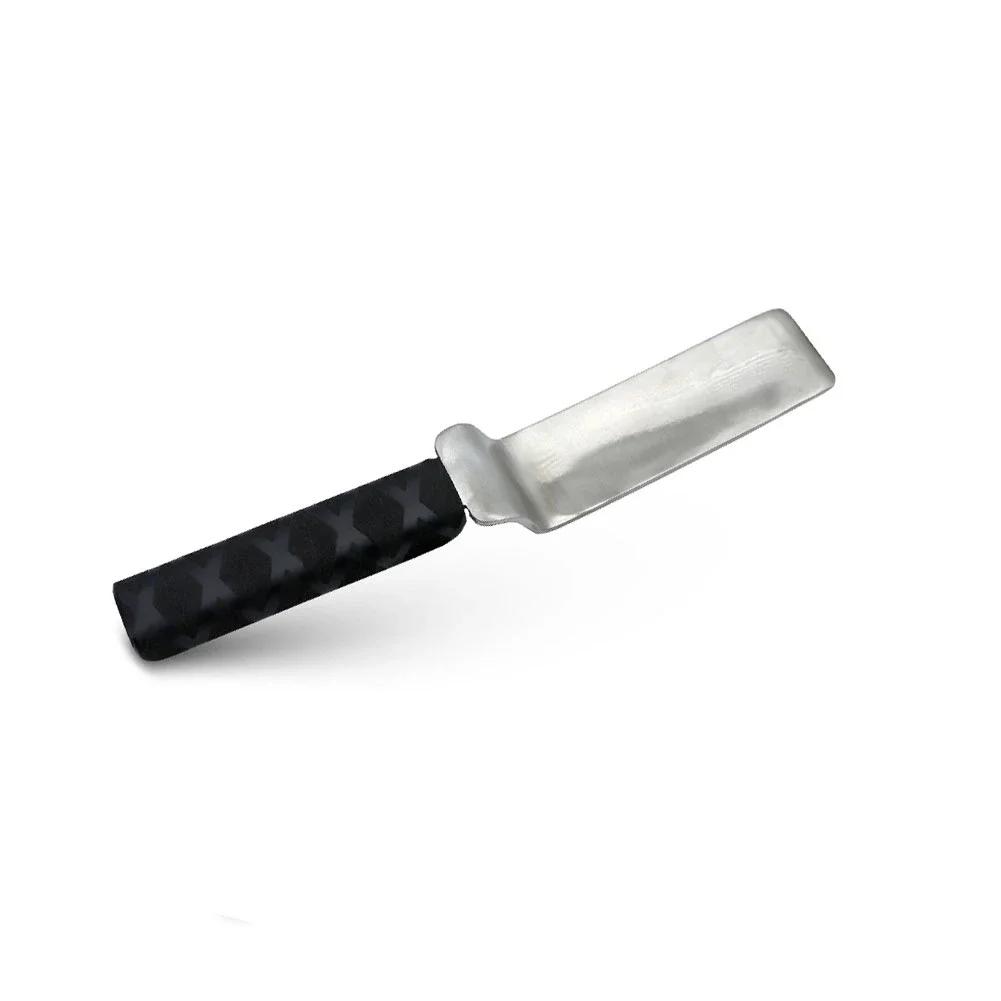 

Paintless Dent Removal Tool - Rubber-Handled Stainless Steel Backing Plate for Car Body Repairs (DIY & Professional Use) чёрный