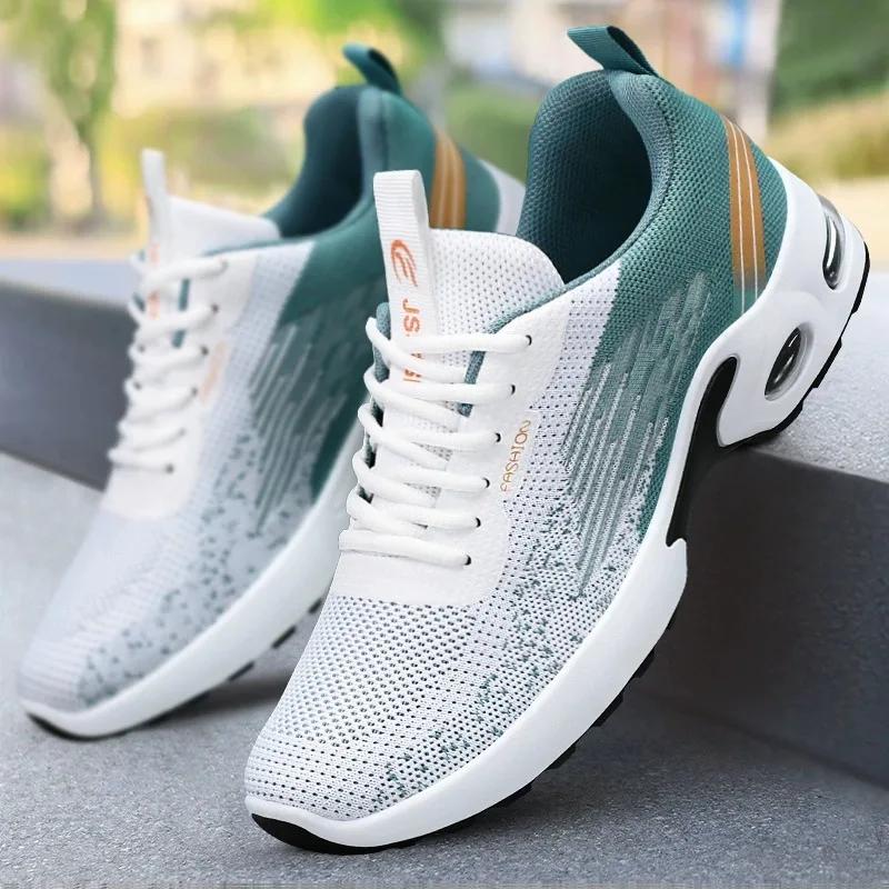 Men's sneakers Mens Breathable Knit Sneakers Soft Sole Comfort Shoes for Sports 2025  shoes