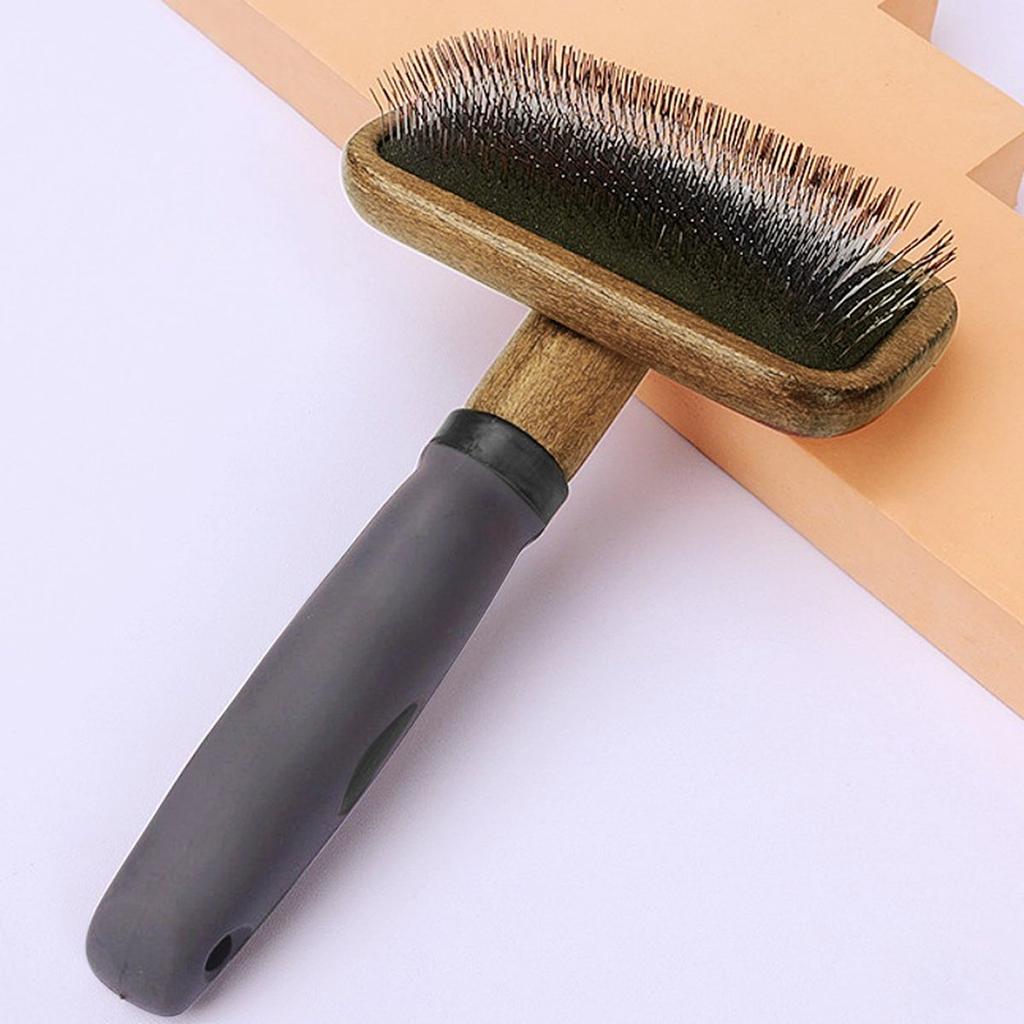 Dog Comb Pet Hair Remover Wooden Dogs Brush Massage Cat Brush Dog Grooming Combs For Dog Long Hair Cleaning Pet Supplies Fur Detangling Tool